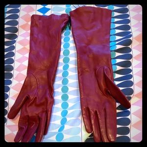 Talbot’s Leather Gloves-Wine